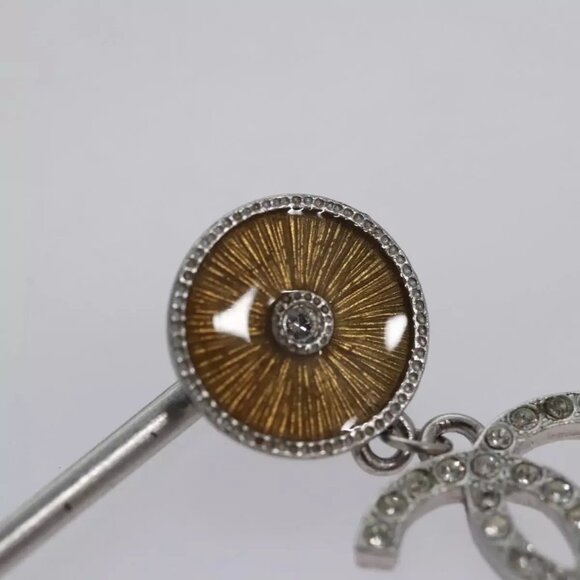 CHANEL Hairpin Pin Metal Silver LV Auth - Picture 11 of 16